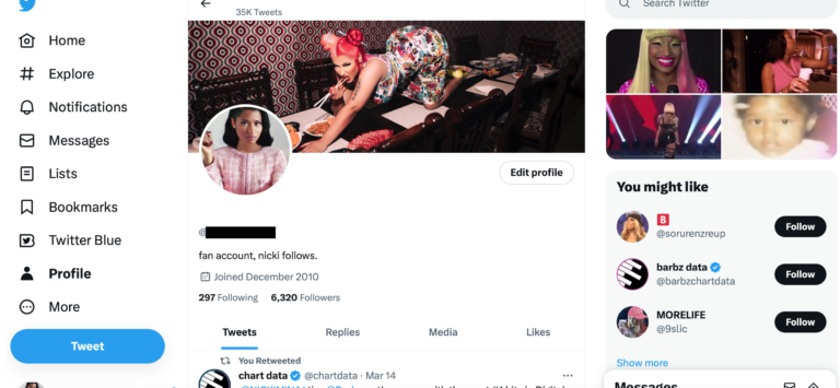 Product image for Nicki Minaj account