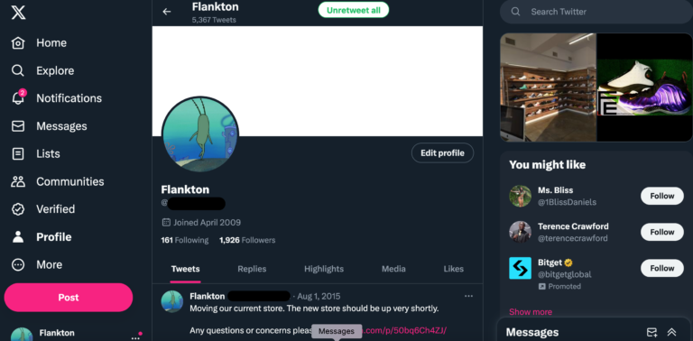 Twitter followed by Steph Curry