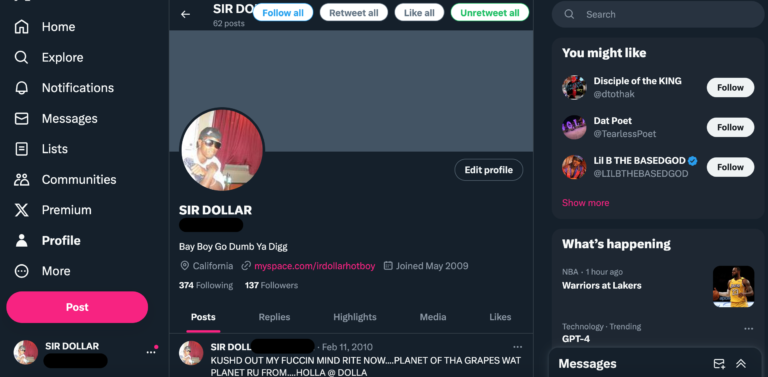 Twitter folowed by Dj Khaled