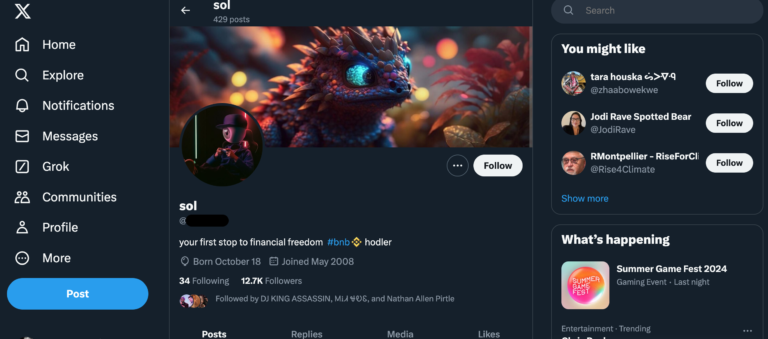 Crypto/NFT Twitter Account with 12k Followers