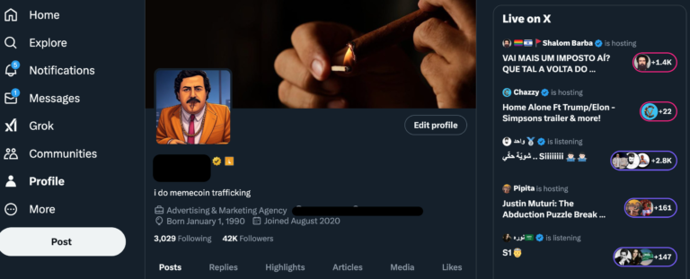 Gold Badge Crypto Twitter Account with 42k Followers