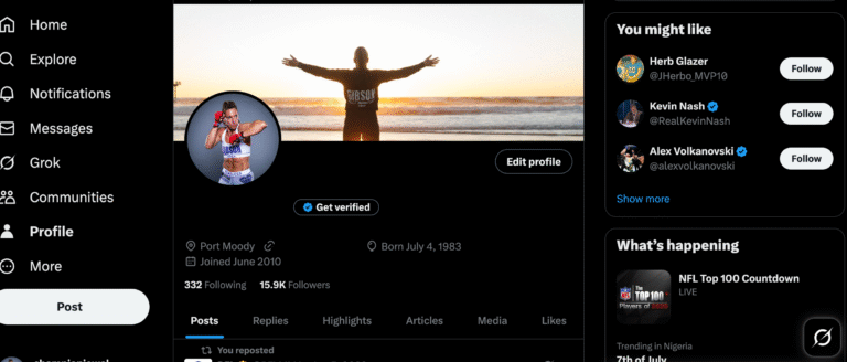 aged Twitter account